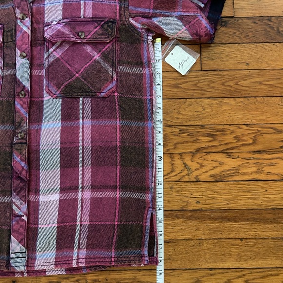 We the Free Vintage Crush Flannel Short Sleeve Top - Picture 13 of 13